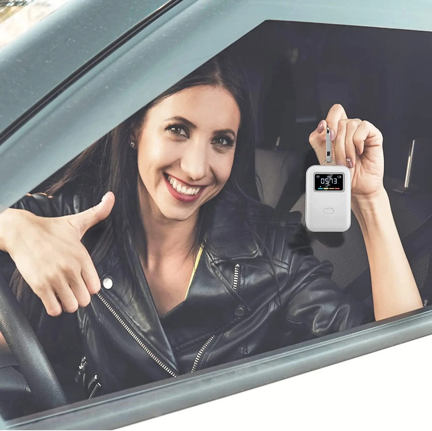 Y43A-Mobile CO2 Monitor NDIR Sensor Kohlendioxid Detektor Indoor CO2 Testing Manager NDIR Sensor Mit Haken