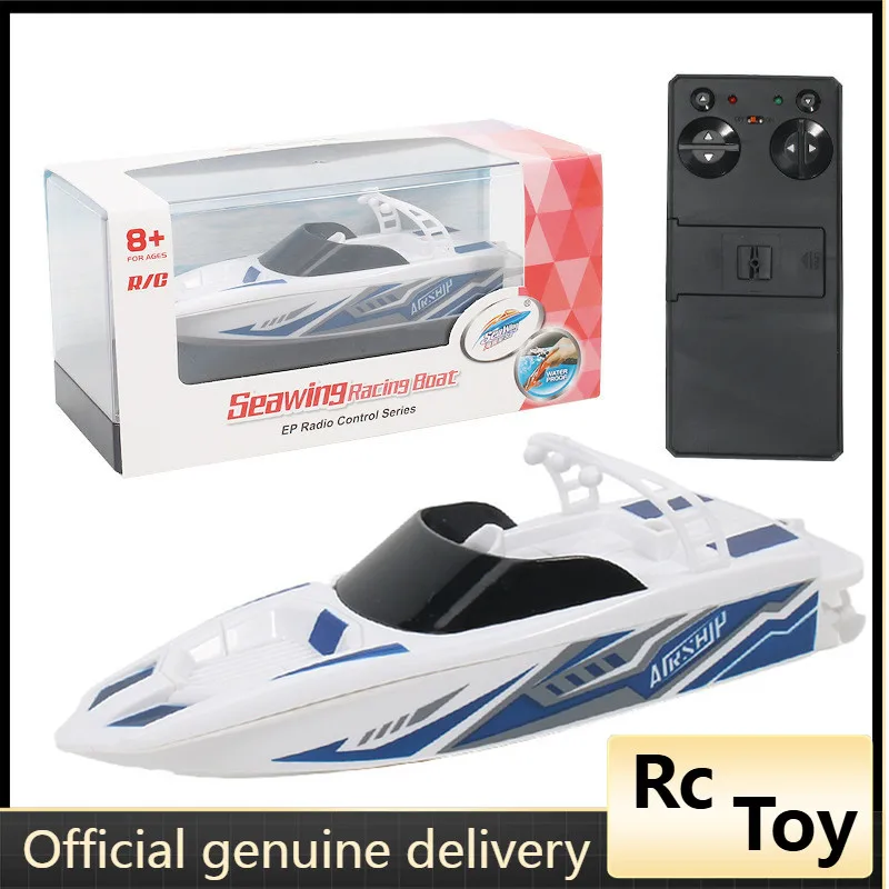 

Mini Rc Boat 2.4Ghz Remote Control Rechargeable Double Motor Racing Boat Ship RTR Gift Beach Boy Girl Children Birthday Present