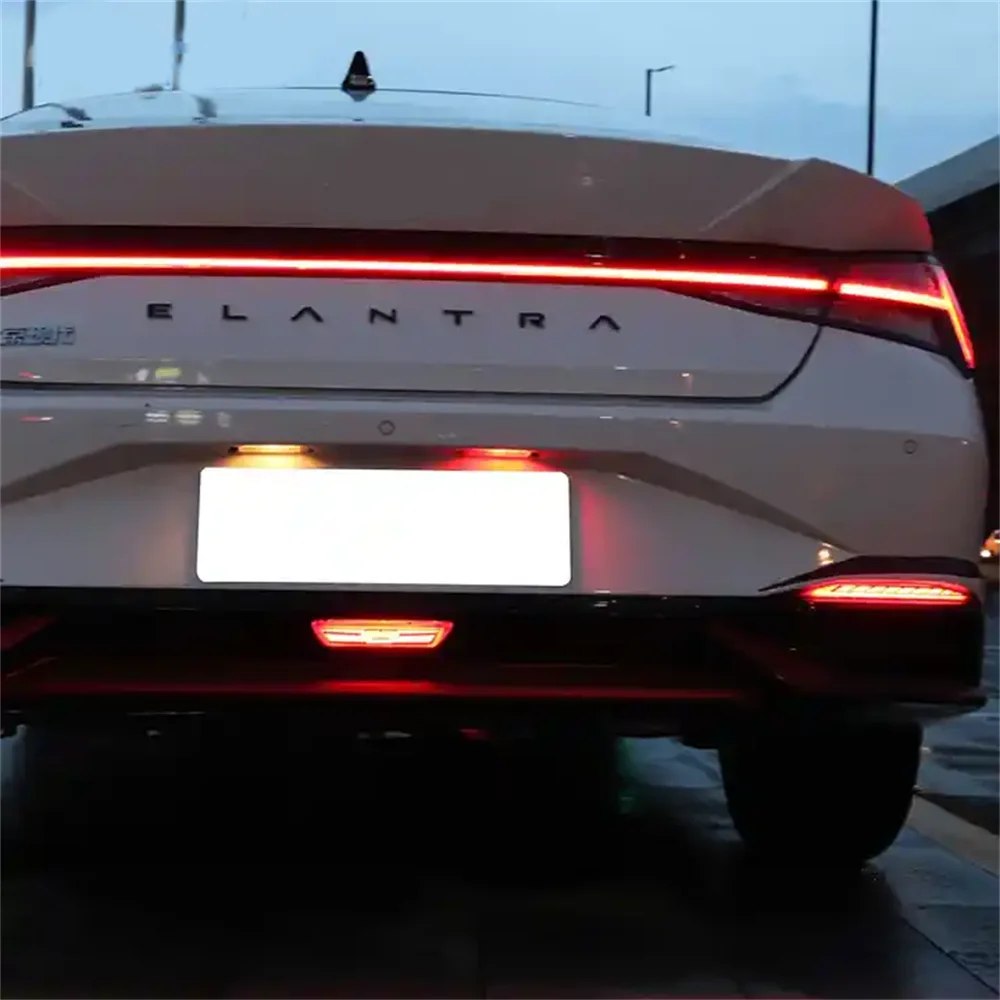 For Hyundai Elantra 2021 Reflector Multi-functions Rear Tail Light LED Rear Bumper Light Auto Brake Light