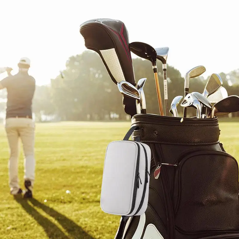 

Чехол для гольфа, портативная сумка для мяча для гольфа, большая вместительная сумка для гольф-клуба, аксессуары, водонепроницаемый держатель для перчаток для гольфа, защитный твердый корпус
