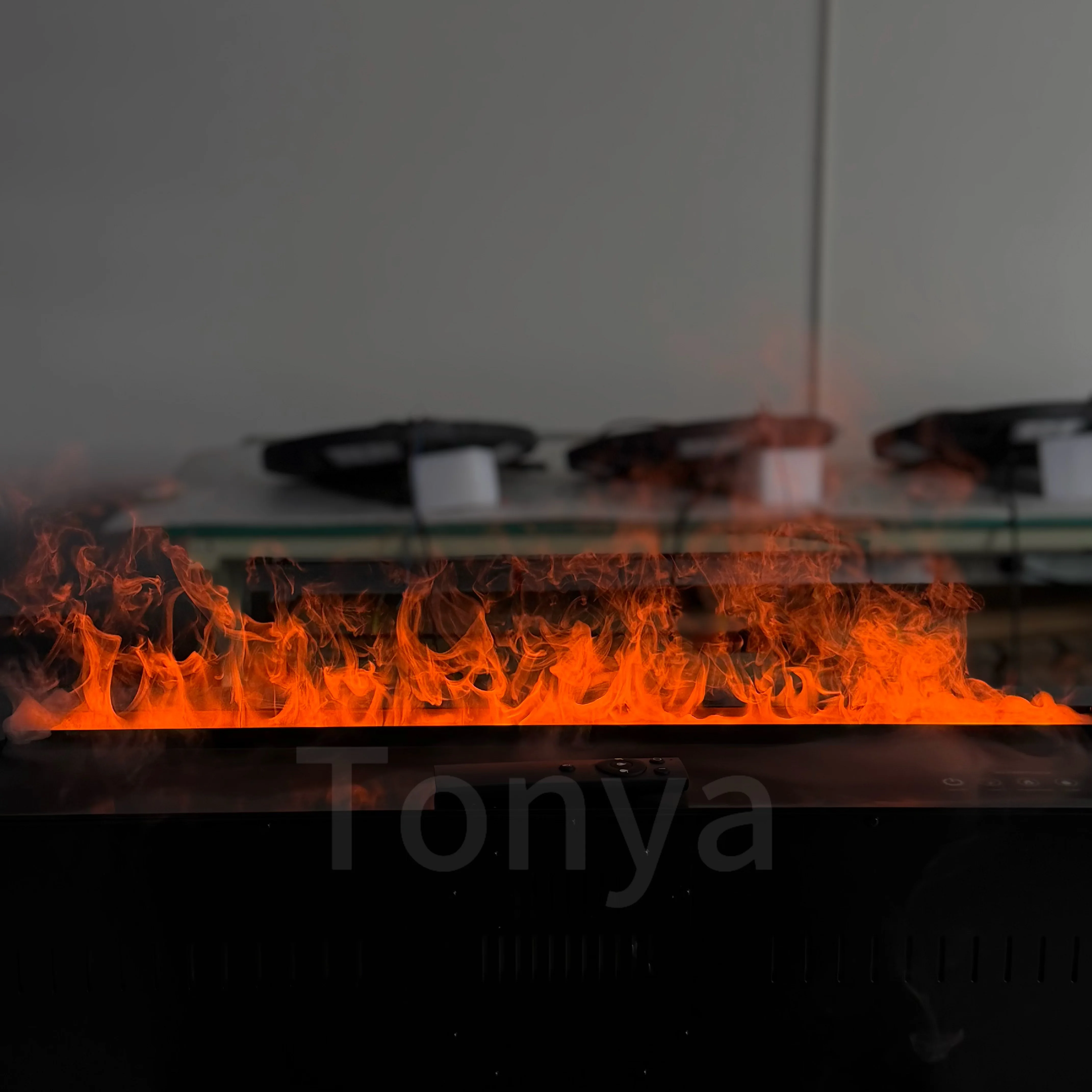 Tonya Hot Sale Embedded 3D Mist Fireplace Vent Free Simulated Fire Auto Refill Water Bar Cafe Commercial Decoration Fireplace