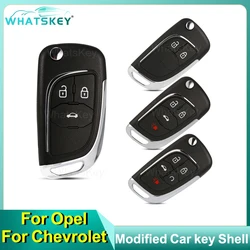 Modified Flip Remote Car Key Shell For Opel Vauxhall Insignia Astra H Vectra Mokka For Chevrolet Lova Aveo Epica Cruze Buick