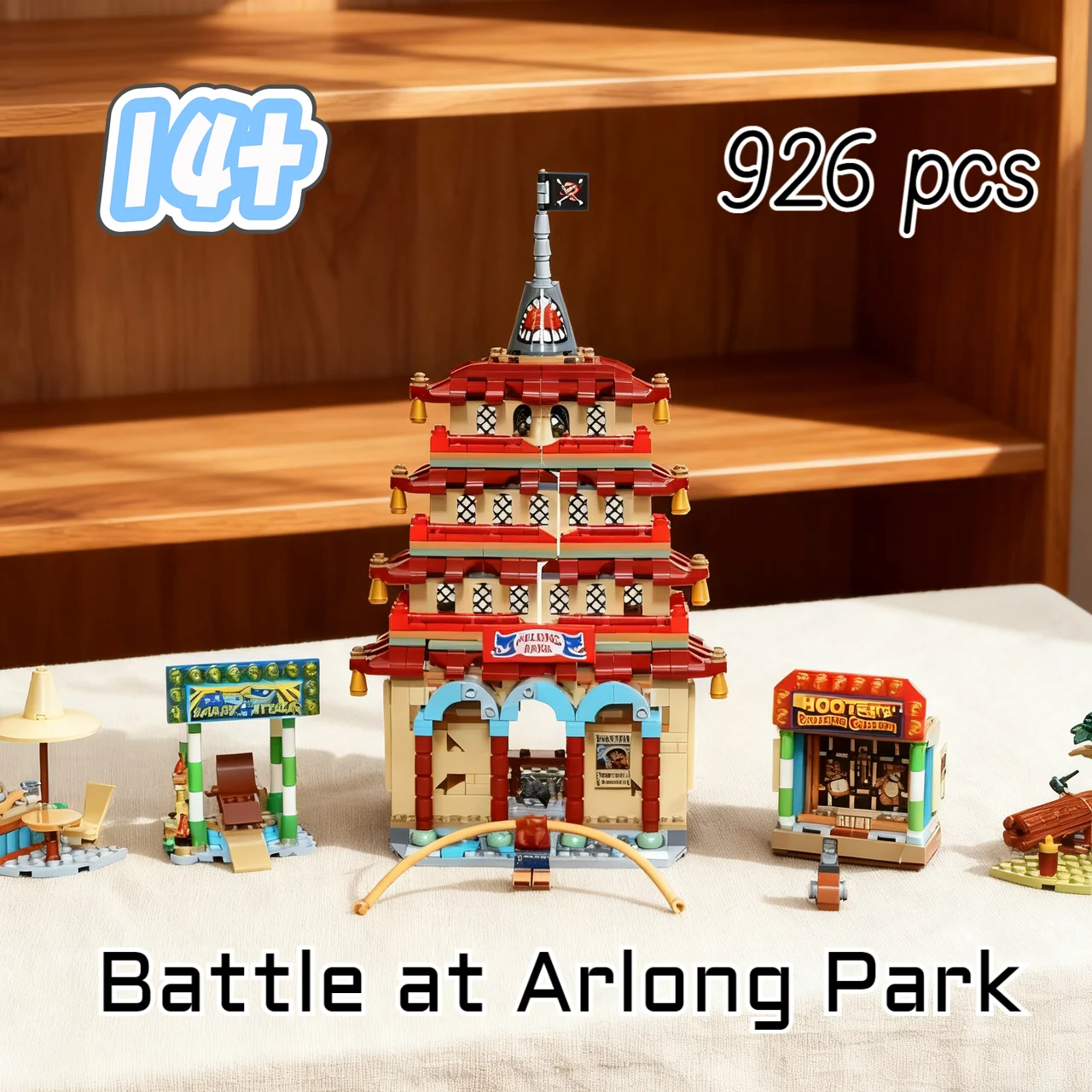 926 Uds. De navegación King Luffy Battle en Arlong Park 75638 Fish Man Arong Park, modelo de bloques de construcción, juguete, regalos de cumpleaños y Navidad