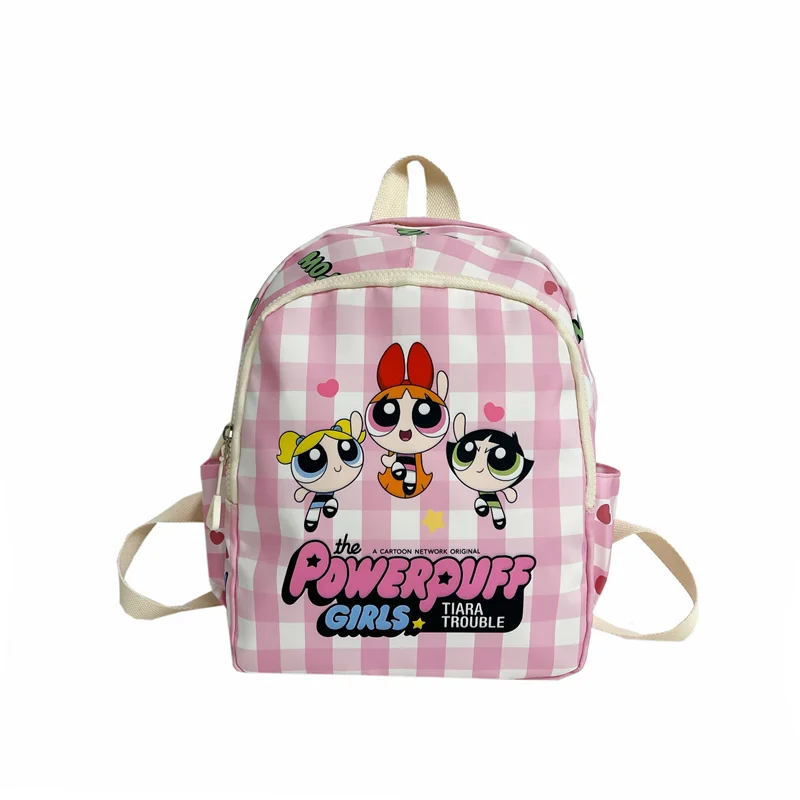 Nowość Powerpuff Girls przedszkole dziecięcy tornister o dużej pojemności Outdoor Travel School plecak rekreacyjny dla dzieci