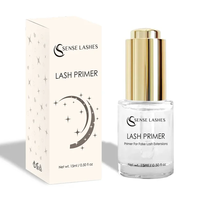 Sense Lashes 15ml Podkład do rzęs pomaga w utwardzaniu Szybszy czas mocowania Przed klejem do rzęs i masztem do przedłużania rzęs
