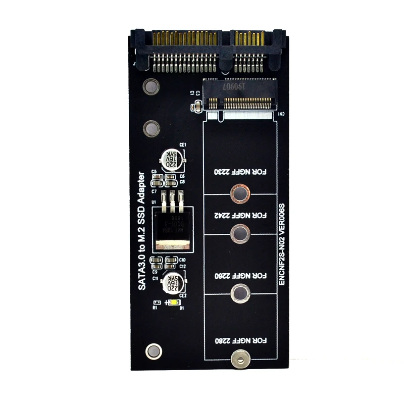 

H1111Z NGFF M.2 Adapter SSD M2 to SATA Expansion Card B Key Suppor 30/42/60/80mm M2 SATA3 Raiser M.2 to SATA Adapter Add On Card