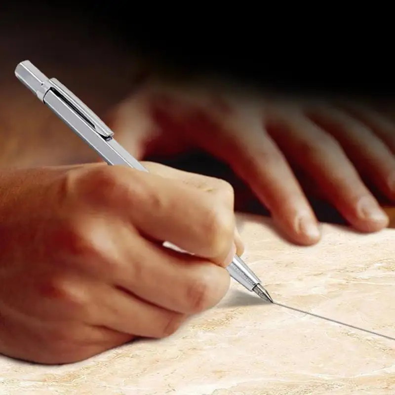 أقلام تحديد البلاط المريحة المدمجة لقطع المعادن الزجاجية الدقيقة وأعمال النجارة مع قبضة مضادة للانزلاق 37JD