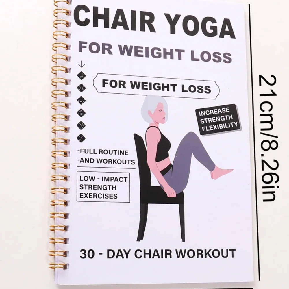 28–30 Day Chair Yoga Guide for Weight Loss, Muscle Strength & Flexibility | Beginner Seated Workout Book for Seniors & Adults