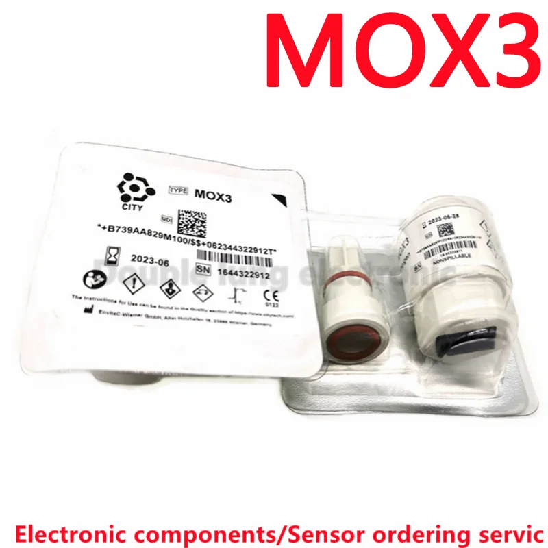 1PCS/10PCS/LOT Genuine New City Technologies sensor MOX-3 MOX3 gas sensor anesthetic medical oxygen sensor O2 sensor M0X3