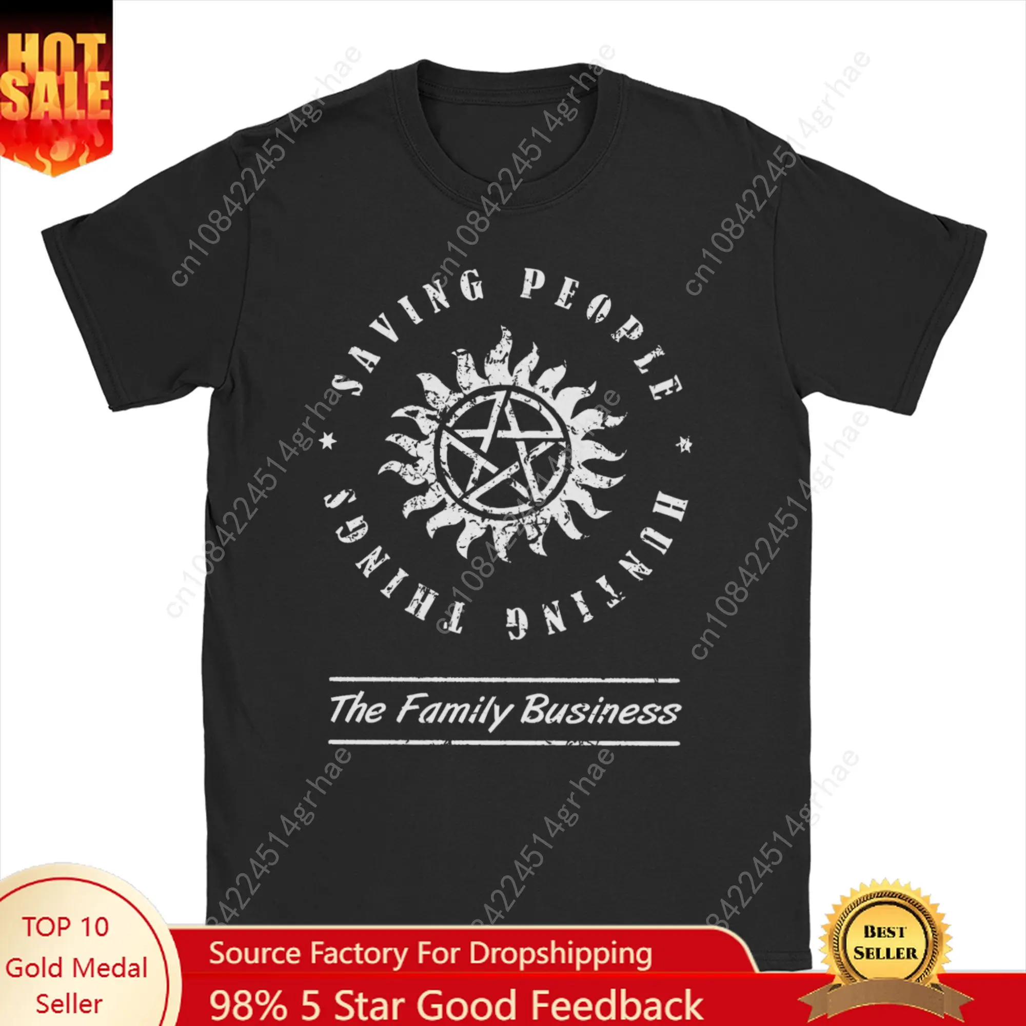 

Men's T-Shirts Supernatural Casual Pure Cotton Tees Short Sleeve Family Business Quote T Shirt O Neck Clothes Birthday Present