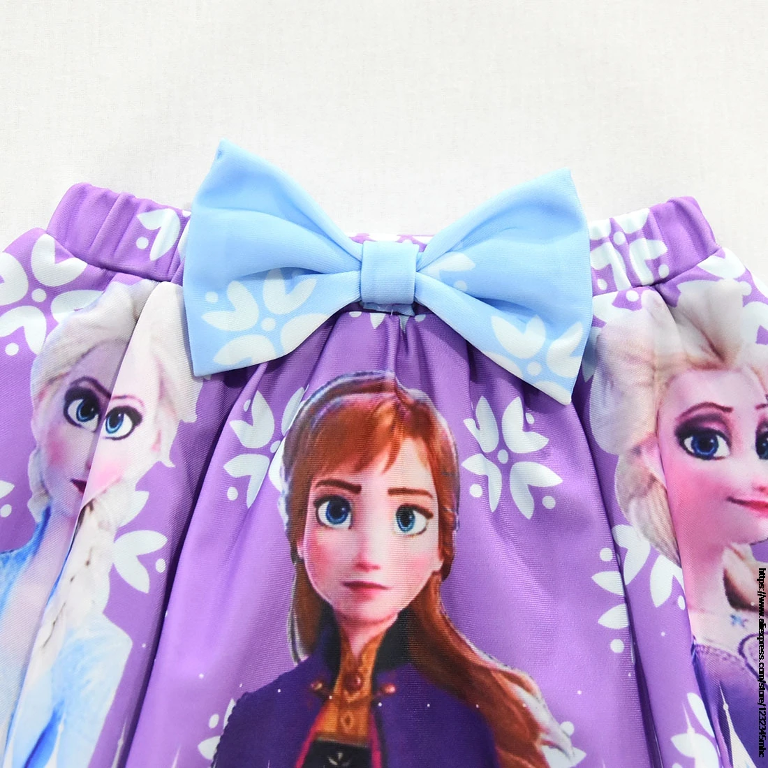 Frozen Elsa Summer Girls Ruffle Swimsuit Kids Two Pieces Children\'s Swimwear Swim Suits Hollow Bikini Sets Bathing Suit