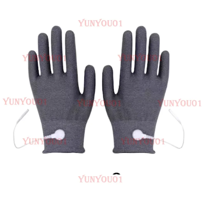 

Electrotherapy Gloves Massager Conductive Gloves Medical Electrodes Patch Conductive Ear Clips One Support Two Wires