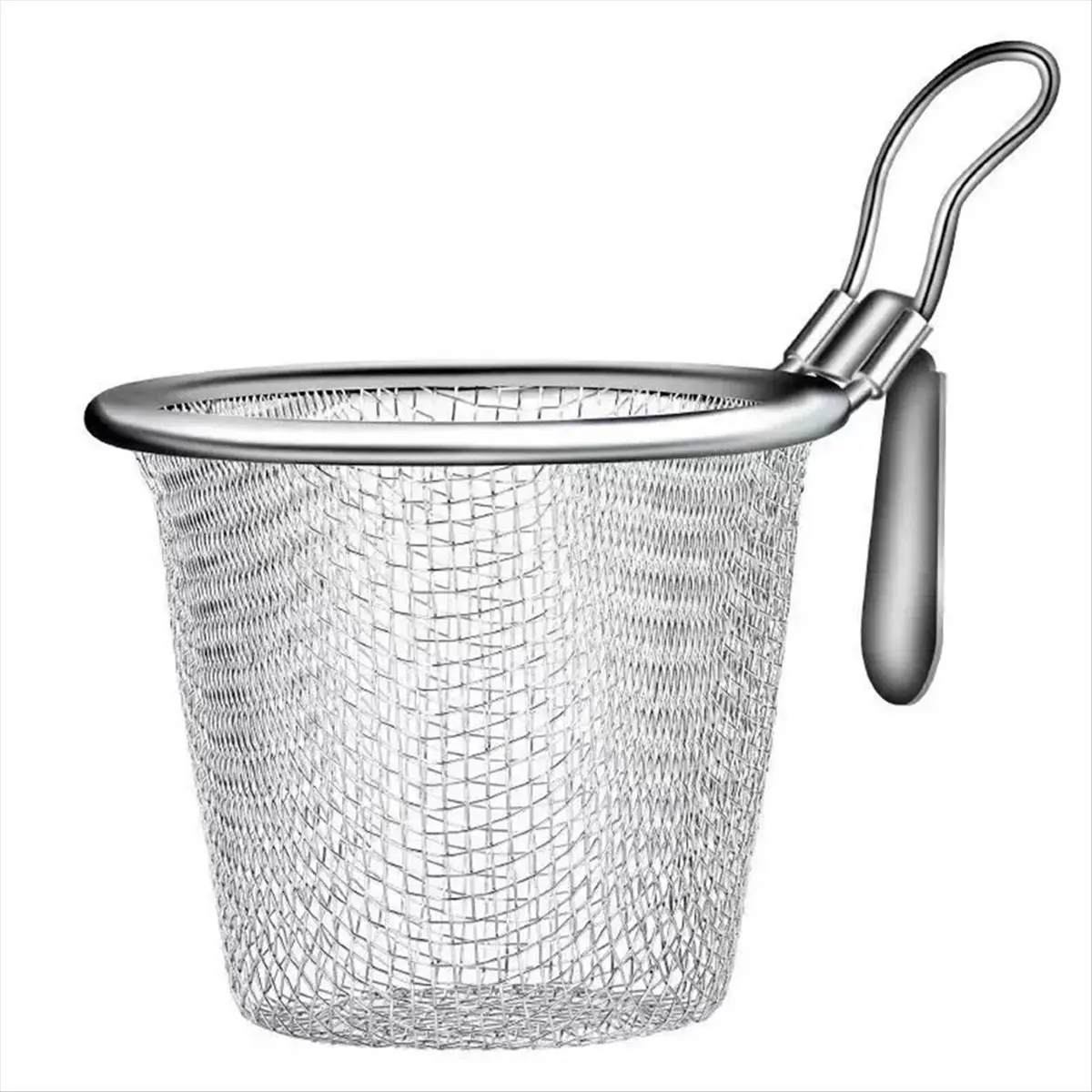 MALL 2Pcs Stainless Steel Colander Strainer Basket Food Kitchen Colander Baskets Hot Pot Frying Strainers Serving Noodle, L
