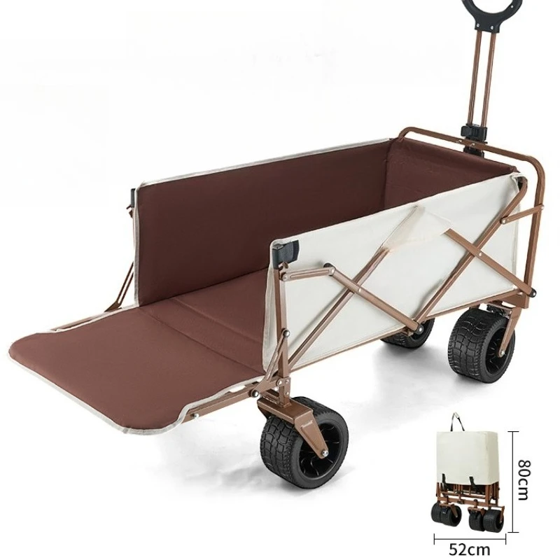 

Outdoor large camping folding cart, children's small trailer, picnic camp car, light travel, household