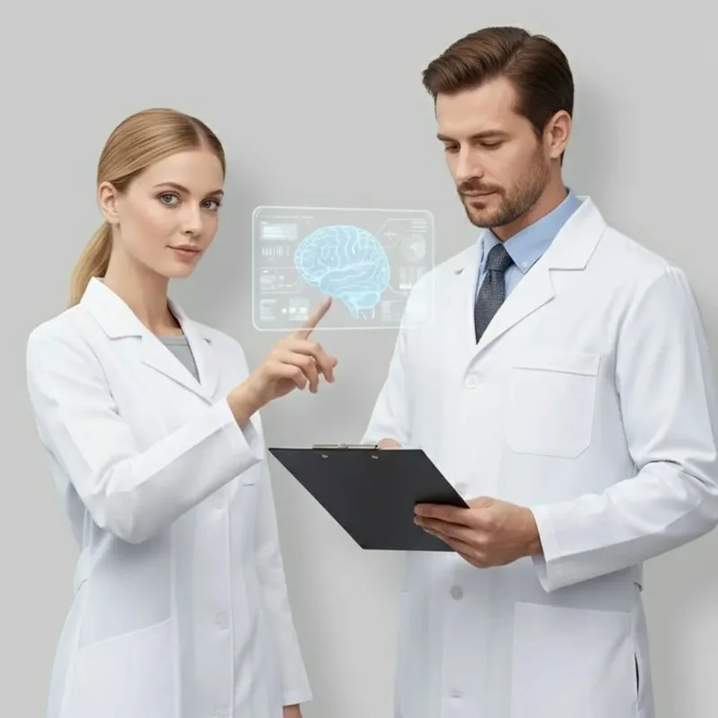Blouse de laboratoire unisexe à manches longues, uniforme de médecin pour laboratoire universitaire d'hôpital