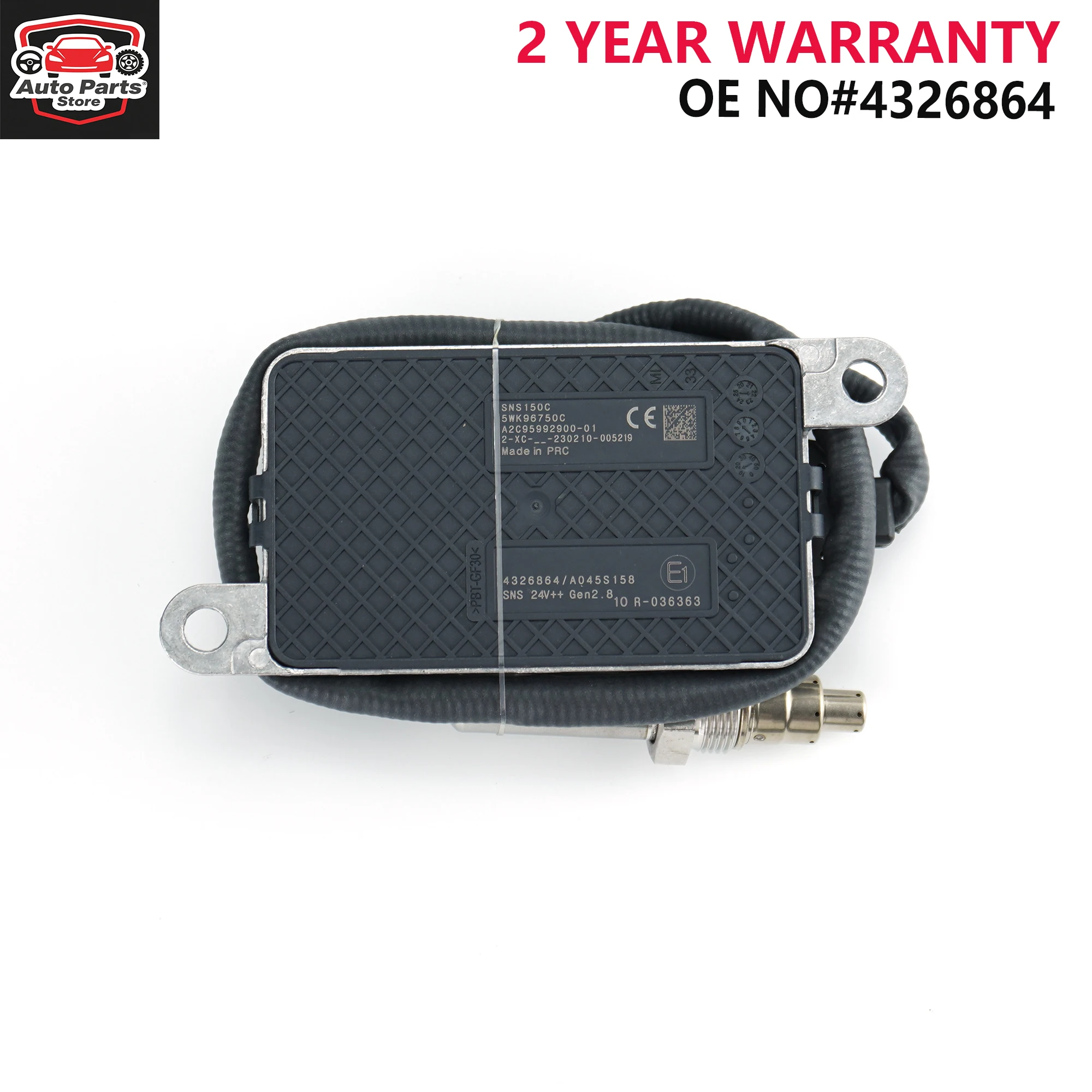 

24V Nox Sensor 5WK96750C 5WK9 6750C 4326864 High Quality Nitrogen Oxide Sensor for Cummins 24V Truck