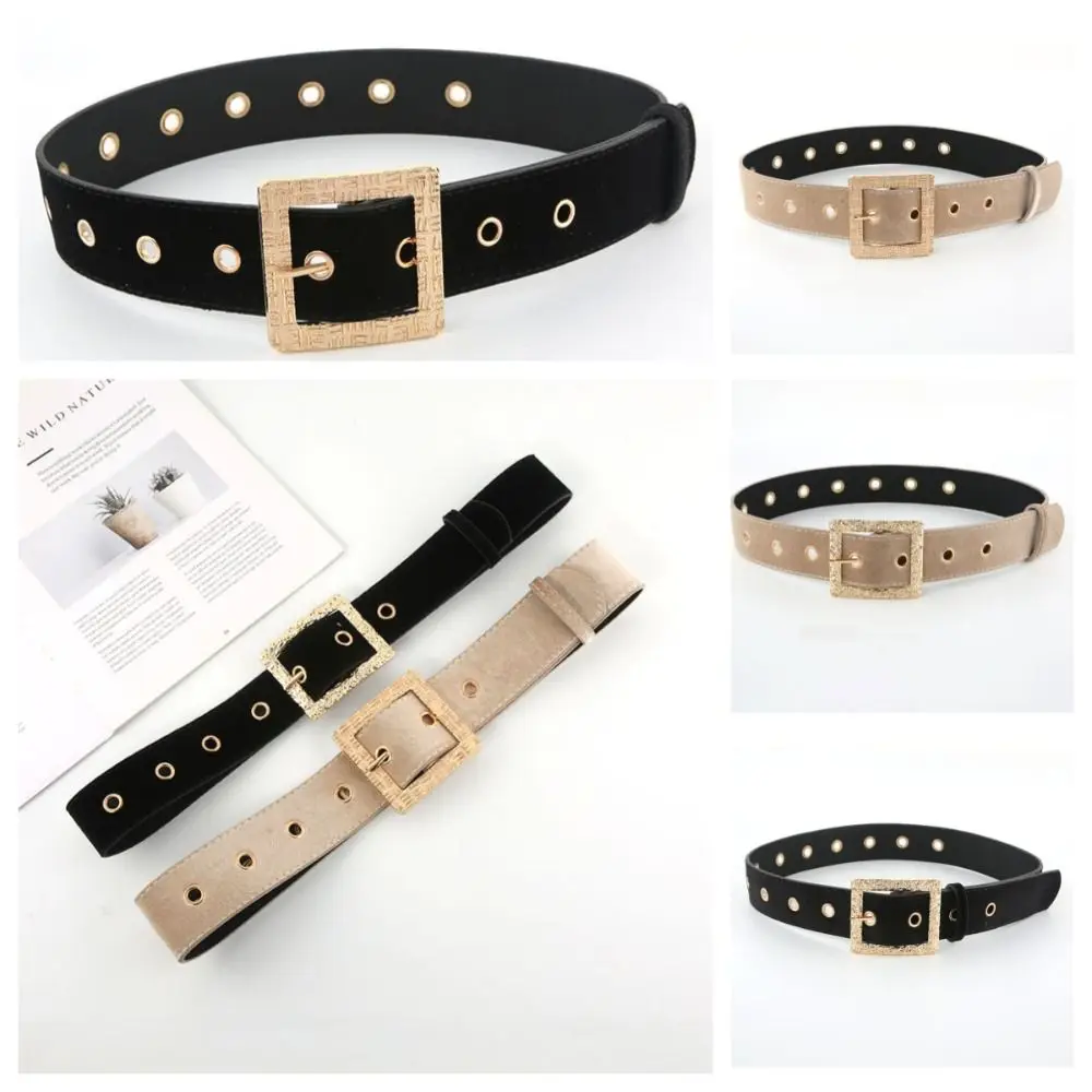 

PU Leather Women Waist Belts Jeans Belt Wide Side Metal Buckle Waist Belts Waistband Korean Waistbands Dress Decoration