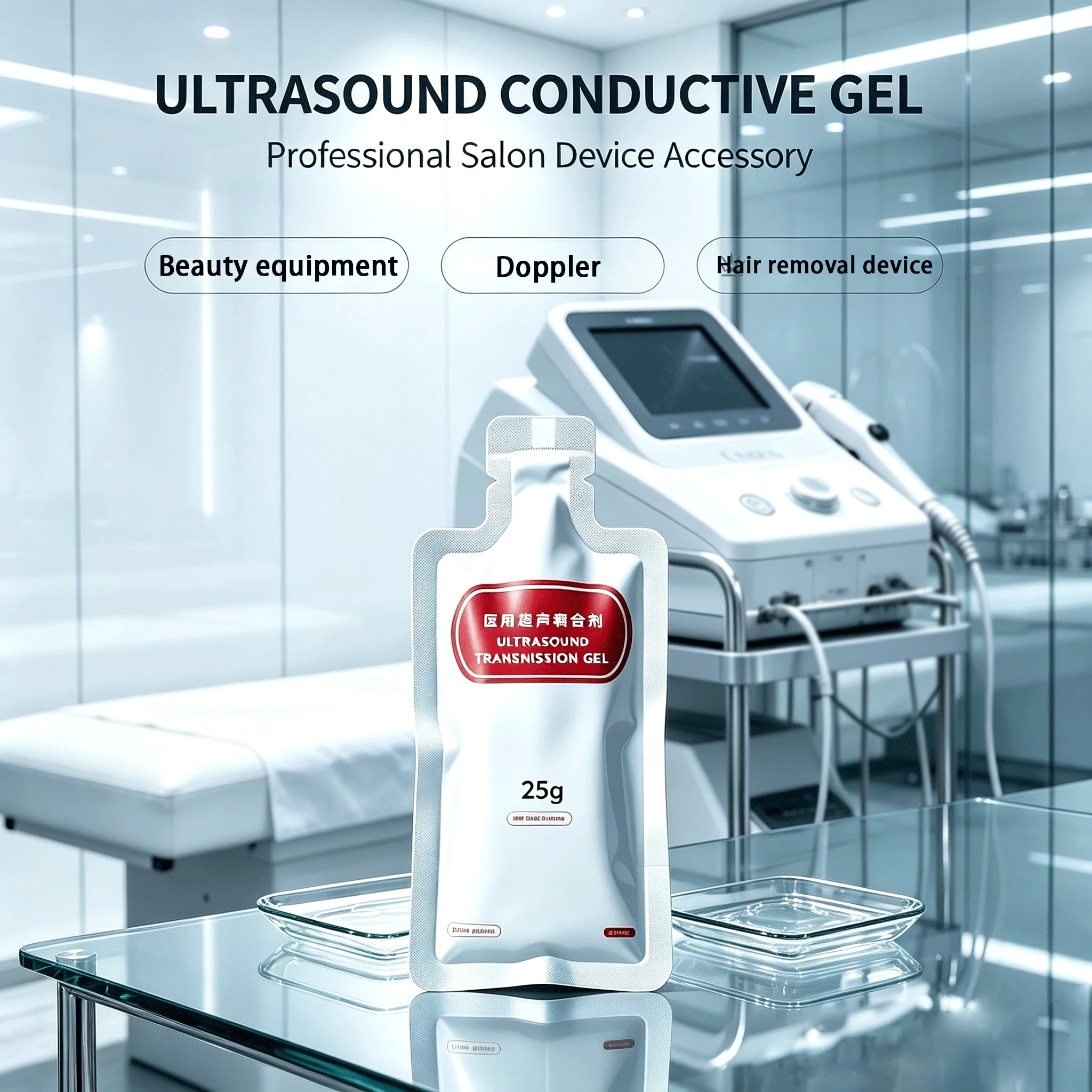 25g Ultrasonic RF Gel for 40K Cavitation Body Slimming Beauty Machine Radio Frequency Conductive Gel for RF Fat Burning Device
