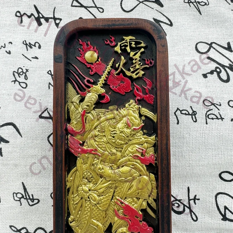 Taoist supplies,jujube wood token,Wang Marshal Wang Shan token,Five Thunder Order,Wang Lingguan token,auspicious feng shui supp