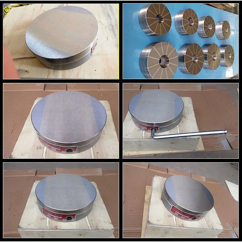 100MM Circular permanent magnet sucker magnetic pole 0.5+1.5 strong disc internal external grinding magnetic trolley magnetic