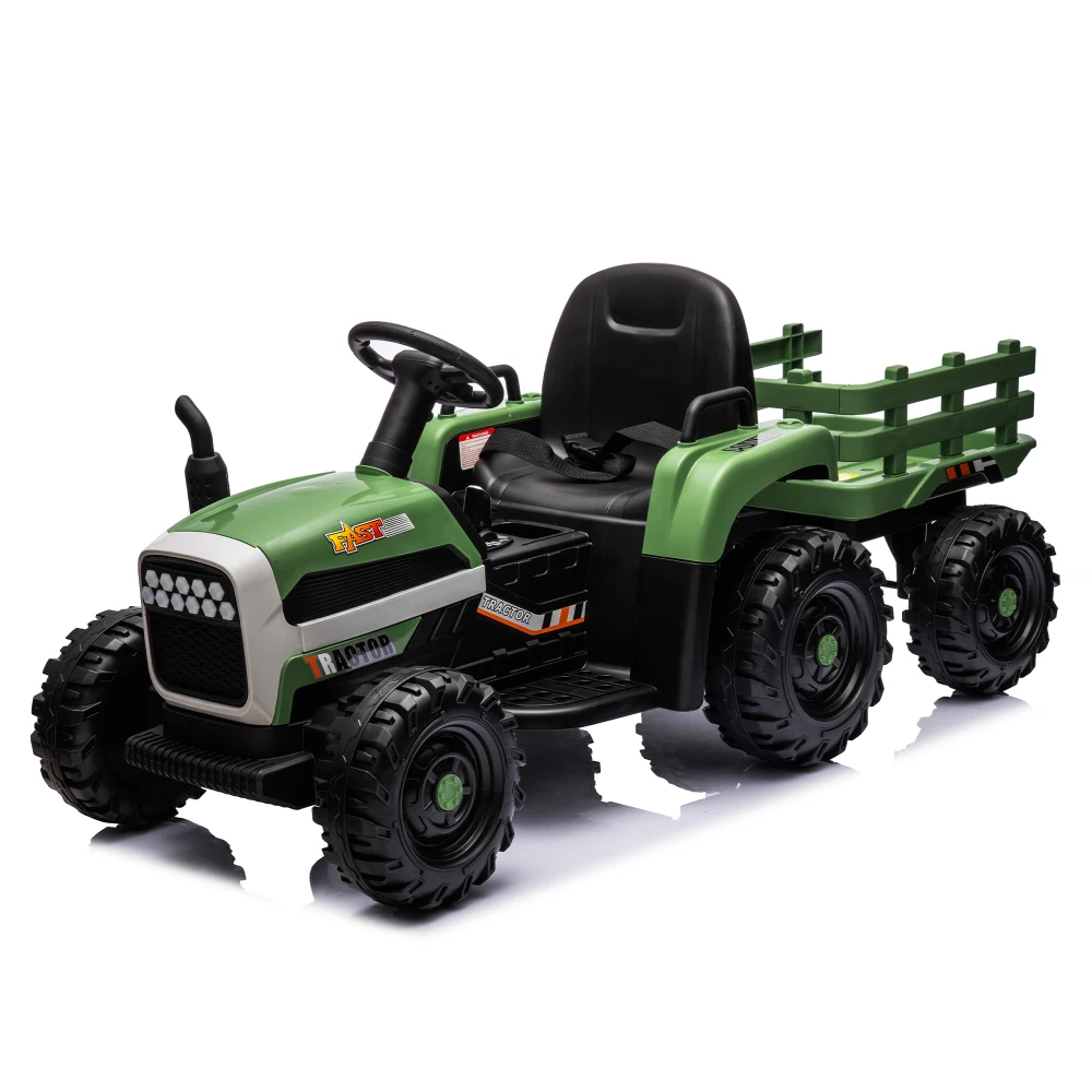 トラクターUTV 24Vバッテリー駆動電動トラクター2WD電動カー（子供用）3段階速度調整可能（3歳以上）