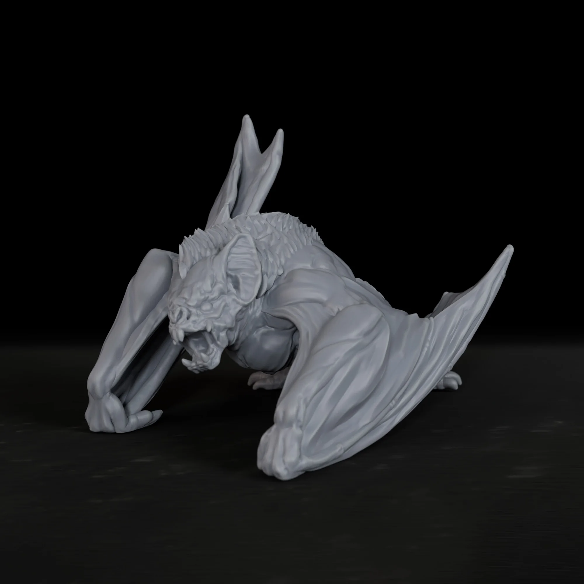 TTRPG Dire Bat Miniature Evil Creature, Tabletop Accessory for RPG Enthusiasts, Elevate Your RPG Adventures