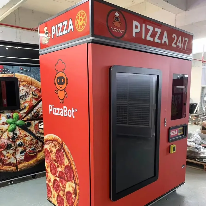 Customized Self Service Smart Pizza Vending Machine 10/12-inch 5G/Wi-Fi Touchscreen QR Code Coin Payment