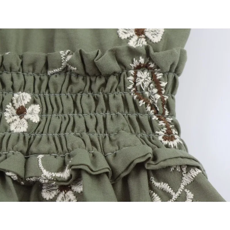  Boho Dress Women's Sundress Embroidered Dresses Elegant Party 2025 Evening Universal New Sexy Woman Womens Vintage Midi