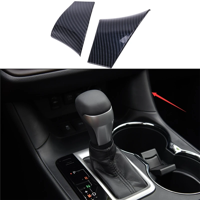 Automobile Shift Knob Panel Armrest Cover Water Cup Panel Armrest Patch For Toyota Highlander Kruger 2014-2019