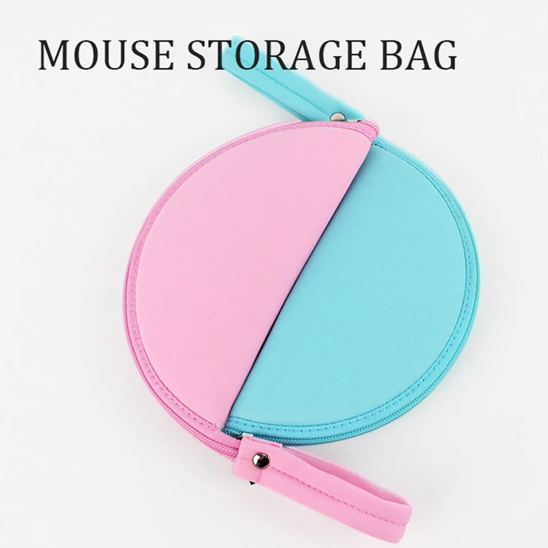 Mouse Storage Bag Multifunctional Office Supplie Wear-resistant Digital Product Storage Bag Scratch Resistant Portable Mouse Pad