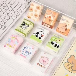3 Packs Totaling 27 Packs Of Kapiba Handle Paper, 3 Layers Of Toilet Paper, And Skin Friendly Panda Cartoon Handkerchief Paper