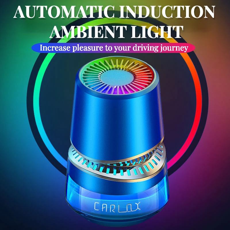 Kolorowe światło otoczenia Zapach montowany w samochodzie Inteligentne perfumy samochodowe Bogaty zapach Odświeżacz powietrza do samochodu Kreatywne