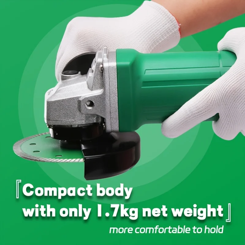 Meuleuse d'angle 850 W avec 1 roue, 10, 000 tr/min sans charge, outil de meuleuse électrique pour le meulage, le polissage, l'élimination de la rouille et la maison