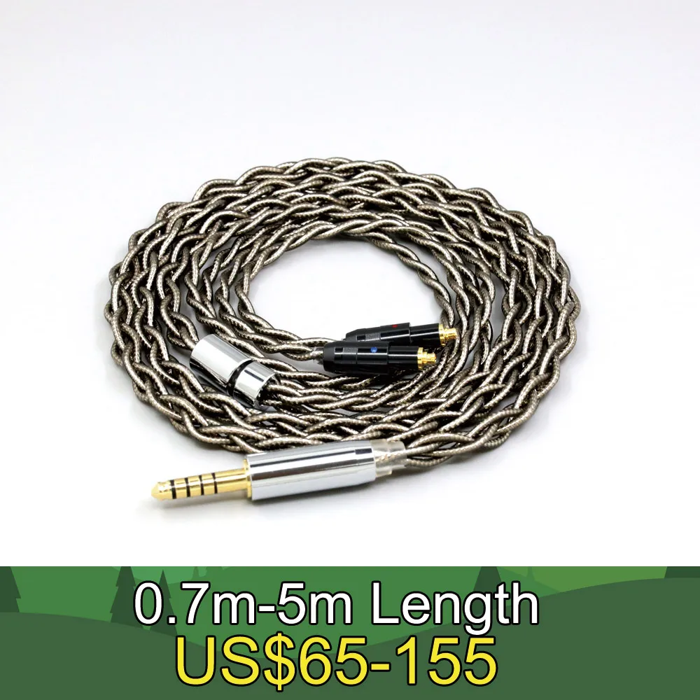 99% Pure Silver Palladium + Graphene Gold Earphone Shielding Cable For Shure SRH1540 SRH1840 SRH1440 4 core Headphone LN008209