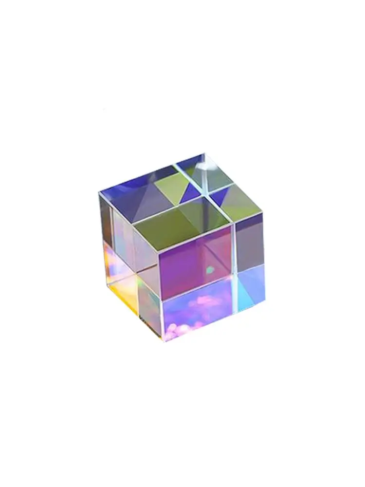 Sun Catcher Prism Cube of Light Color Prism Sunlight Ornaments Glass Cosmic Refraction Crystal Gift