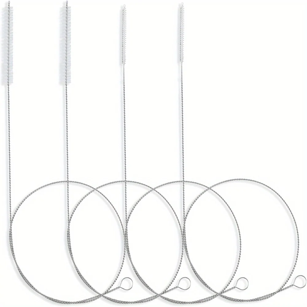 4pcs/pack 40 Inches Brush Cleaner for Cleaning Straw, Kegerator, Feeding Tube, Siphon Hose, Sunroof Drain, Refrigerator Drain, 2