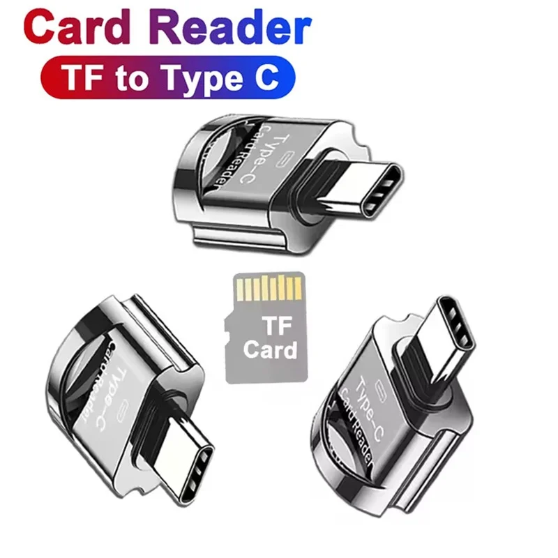 Reads Memory Card Quickly Type C TF Adapter For MacBook PC Laptop Phone Mobile Storage Expansion Tool Portable Phone Card Reader