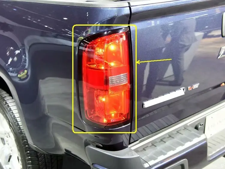 

For Chevrolet Colorado 2015-2019 2016 2017 2018 Car Accessories ABS Chrome Trim Tail Light Rear Back Frame Lamp Cover molding