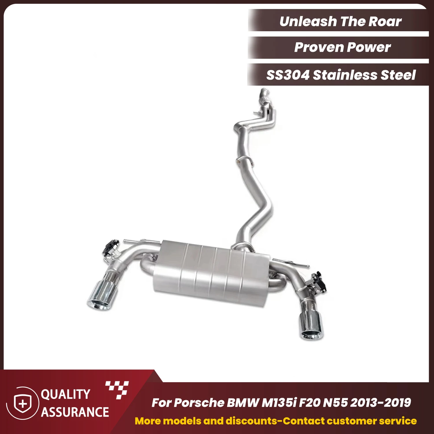 

High Efficiency Performance ECCF SUS304 Catback Exhaust for BMW M135i F20 N55 2013-2019