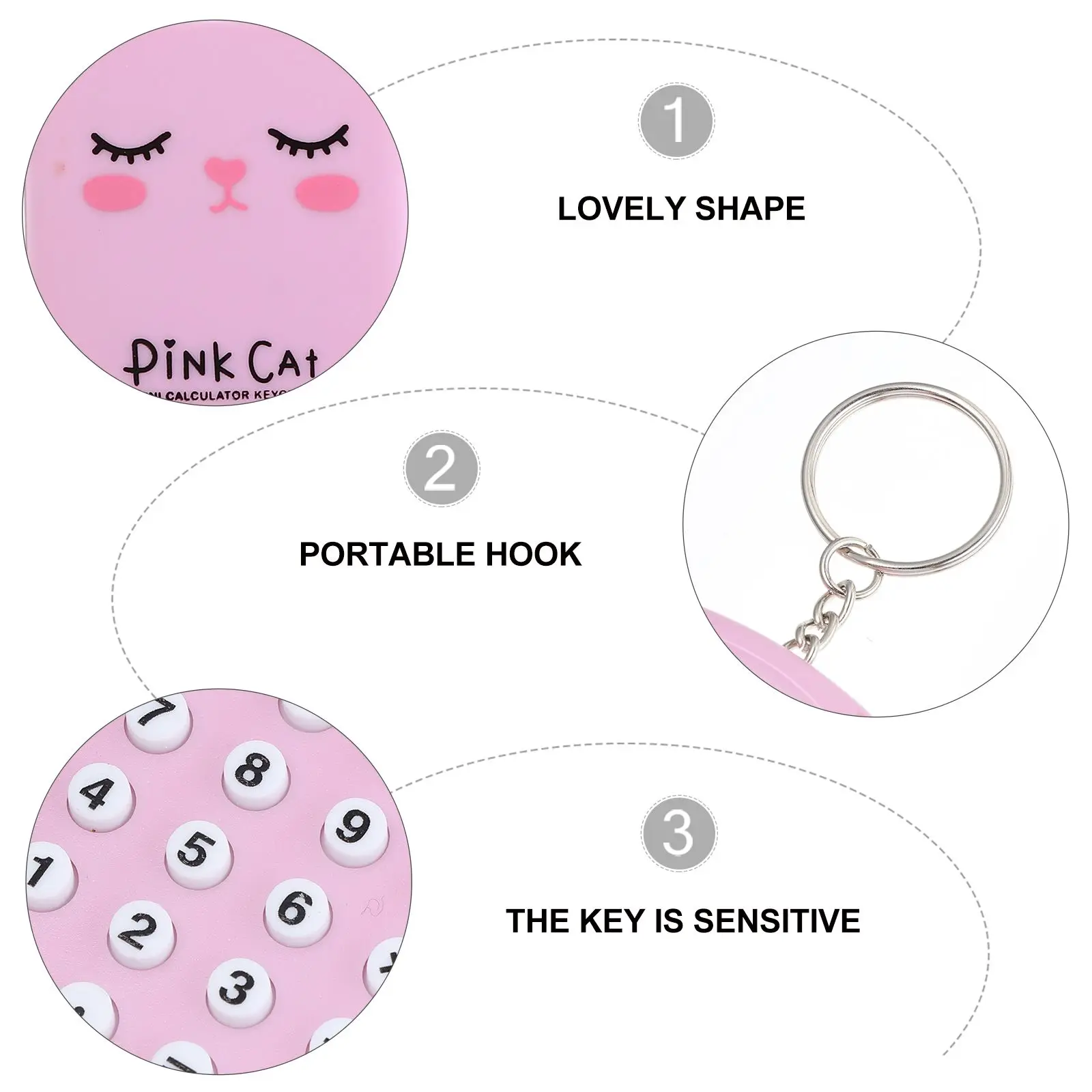 

2Pcs Portable Pocket Size Calculator High Quality Plastic Durable for Students and Office Calculator Plastic Counter