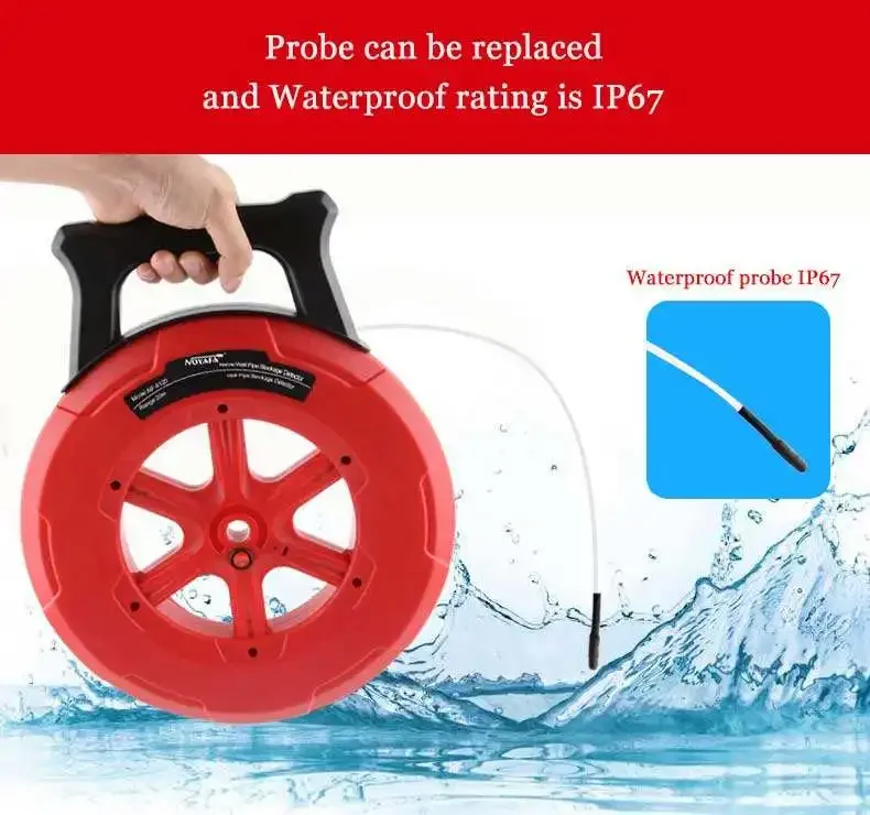 zz 30 m Wandrohr-Verstopfungsdetektor NF-5130 Pipeline-Blockierung, Verstopfung, Diagnosetool, Scanner