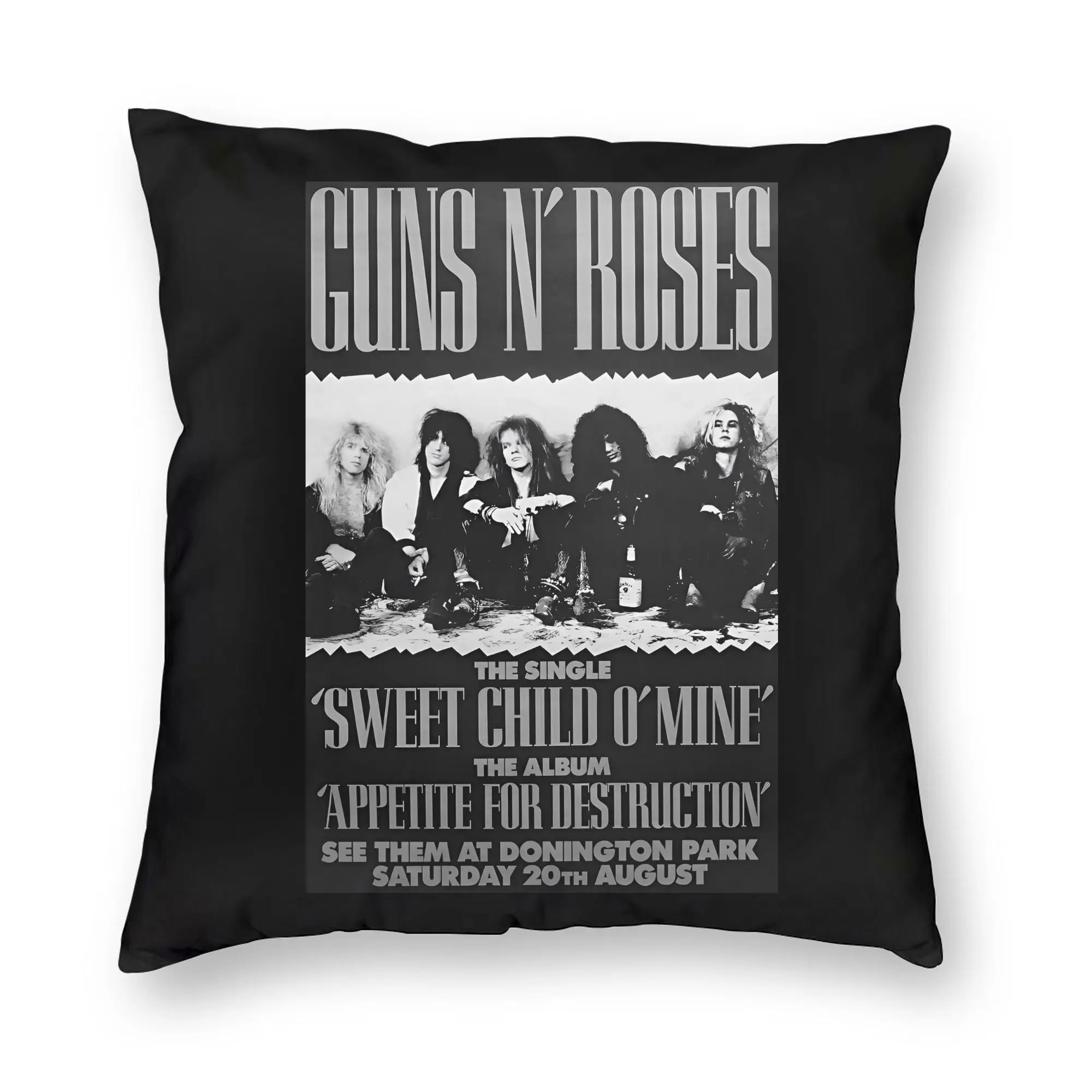 Vintage G-Guns N Roses Pillowcase Printed Polyester Cushion Cover Decorations  Pillow Case Cover Home Wholesale 18''