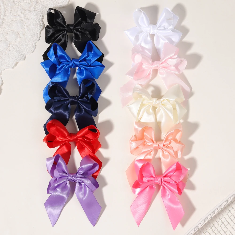 

1-2PCS Girls' Hair Accessories,Solid Color Bow Hair Clips,Children'sBaby Party Dress Up Hair Accessories Gifts,daily Necessities