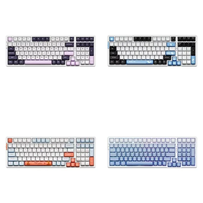 Hot Sale New Arrival VGN V98 Pro V2 Three Mode Mechanical Keyboard 98%Keys RGB 8000mAh Hot-swappable Switches Programmable