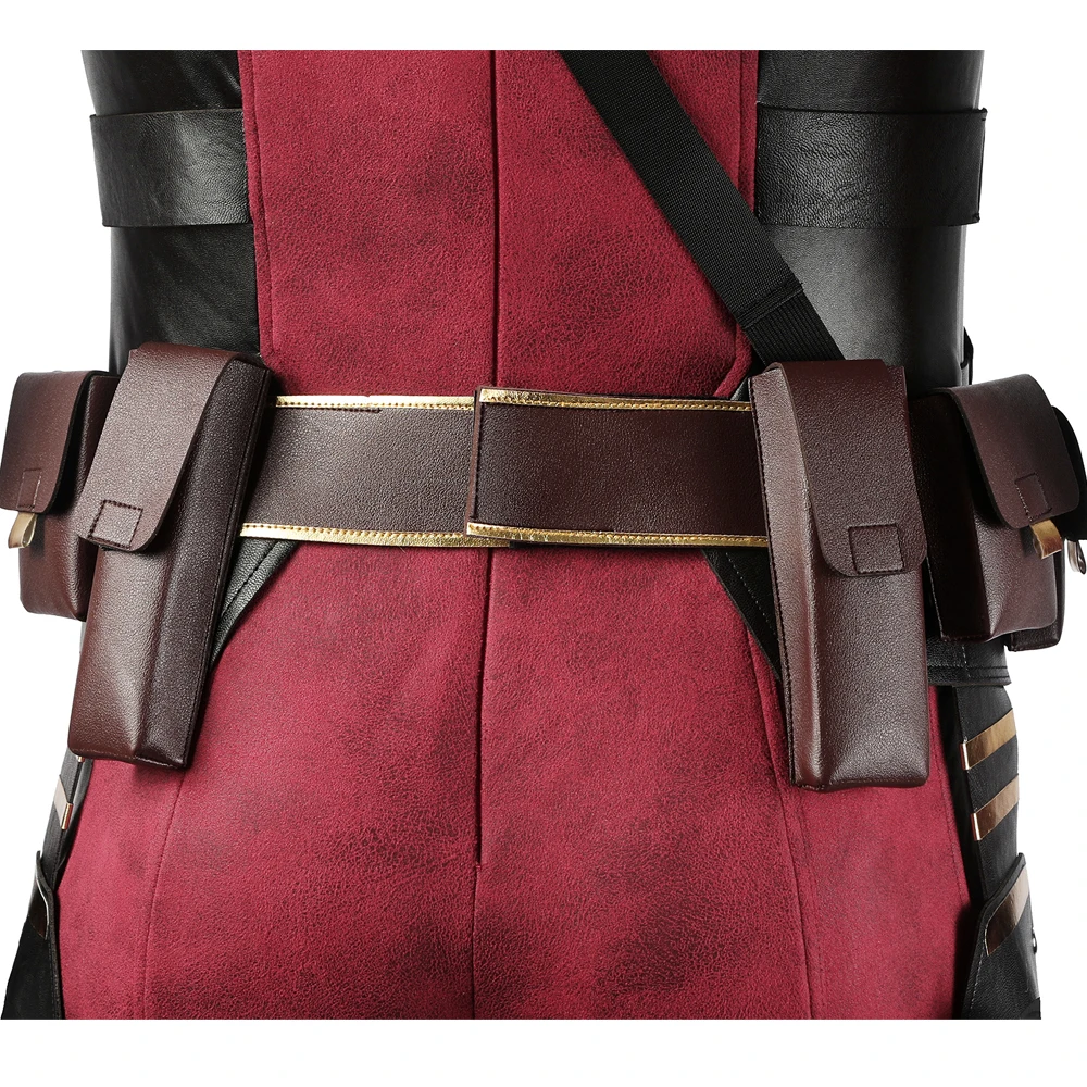 Carnaval Halloween Kostuum Accessoires Wade Wilson Cosplay Utility Riem Soldaat Tailleband Met Tassen