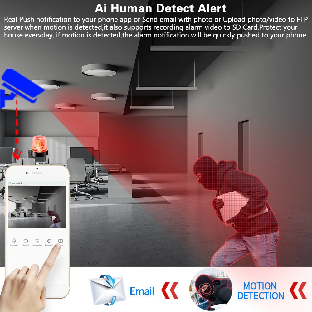 16CH 4K 8MP NVR POE CCTV 5MP Camera Security System Kit Two Way Audio Ai IP Camera Outdoor Color Night Vision Surveillance Set