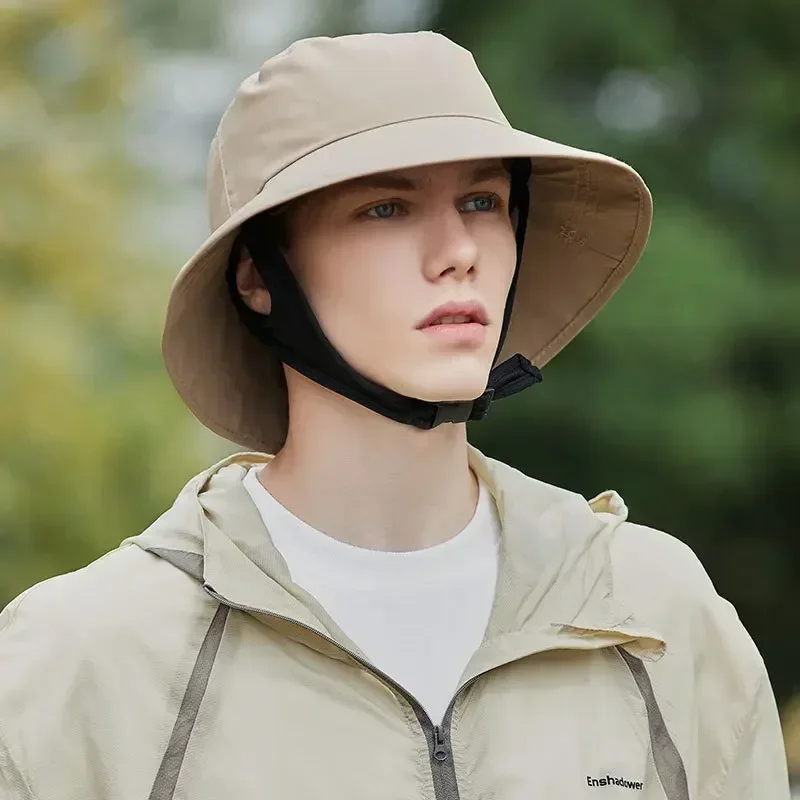 1-5PCS  Windproof Summer Fisherman Hat for Men Women UV Prot