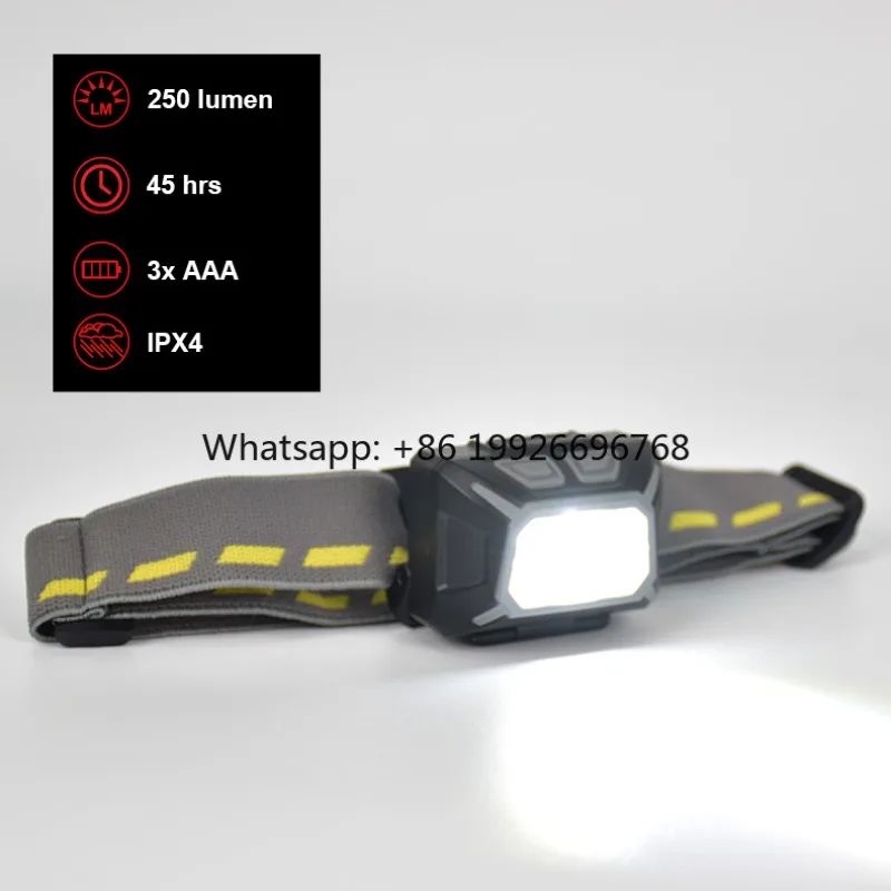 

3AAA Battery LED Headlamp for Outdoor Adventure for Expedition Climbing Hiking with White Red Green Light