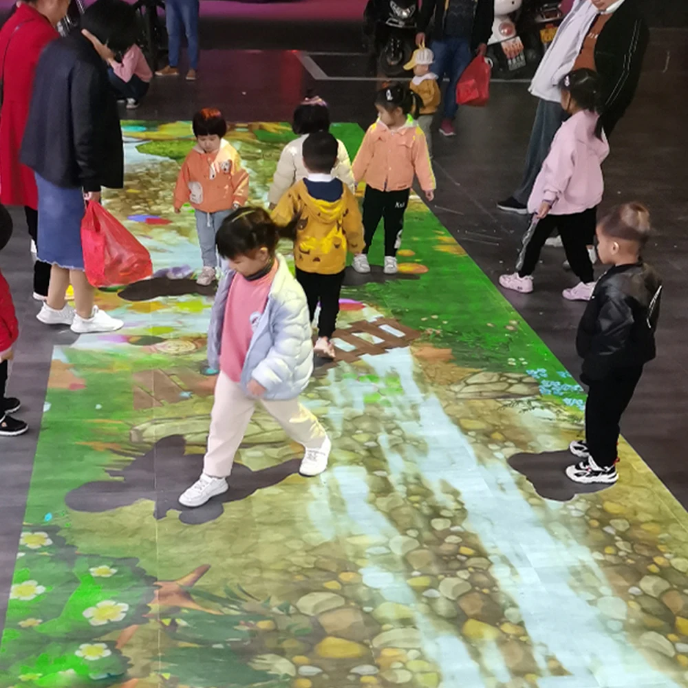 Muti Touch 100 Points Finger Touch Interactive Whiteboard for Education,Conference, Entertainment 3D Effects Wall Floor Games