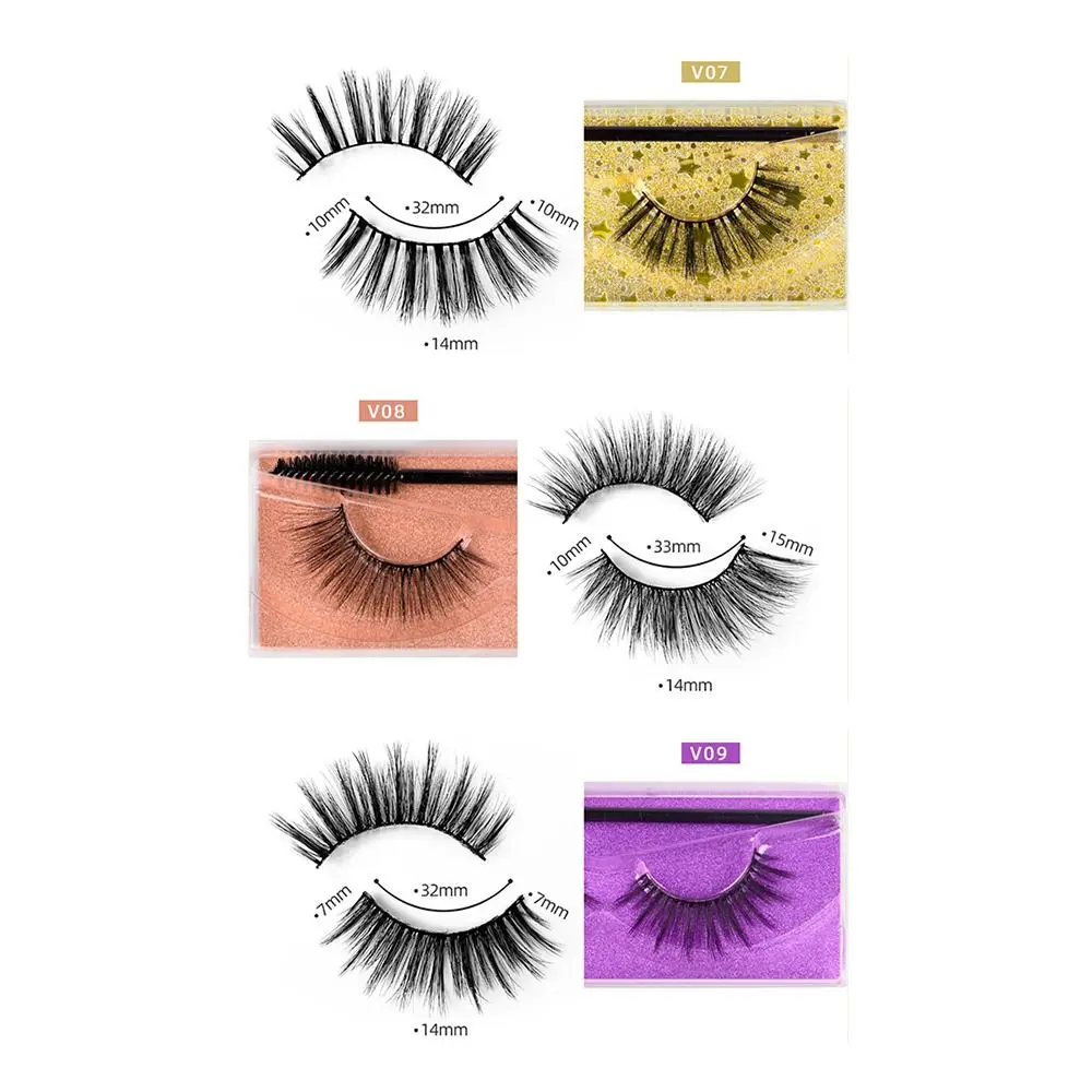 Multi-Layer 3D False Eyelash Three-dimensional Eyelash Extension Color Base Card Eyelashes Fluffy Natural Thin Long Makeup Tool